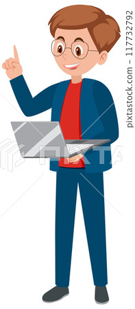 Young Professional with Laptop 117732792