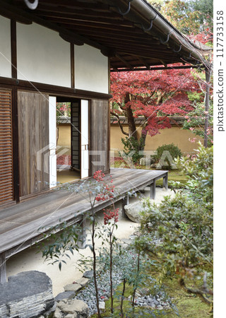 從北條東花園看到的光林院、北花園的楓樹 117733158
