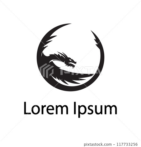 Dragon vector icon illustration 117733256
