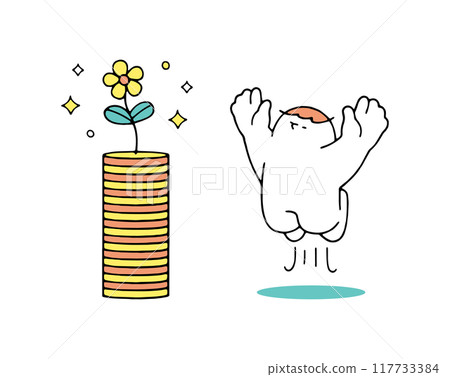 People who are overjoyed when money grows 117733384