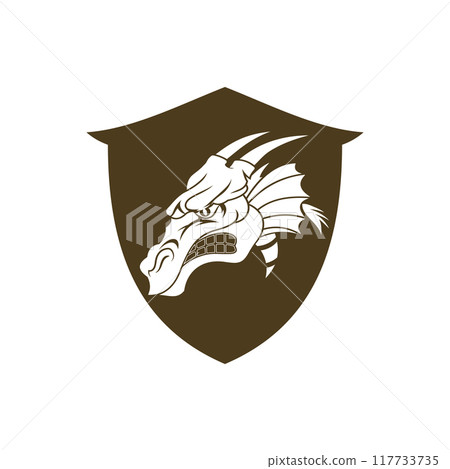 Dragon vector icon illustration Dragon vector icon illustration 117733735