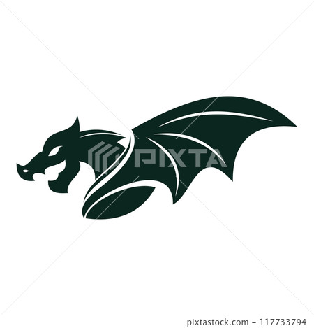 Dragon vector icon illustration 117733794