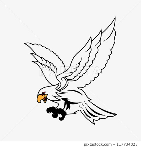 eagle vector illustration design eagle vector illustration design 117734025