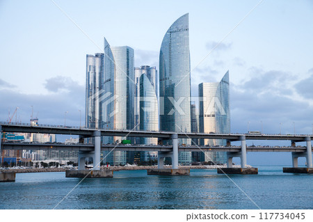 Cityscape of Haeundae District of Busan city Cityscape of Haeundae District of Busan city 117734045