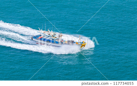 Fishing boat is on the way Fishing boat is on the way 117734055