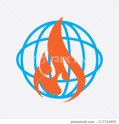 geothermal source logo illustration 117734405