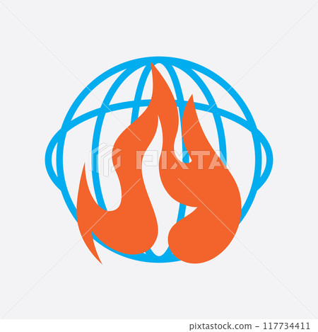 geothermal source logo illustration geothermal source logo illustration 117734411