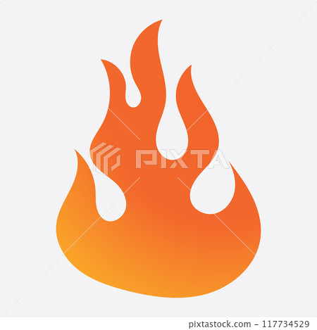 icon logo flame on earth icon logo flame on earth 117734529