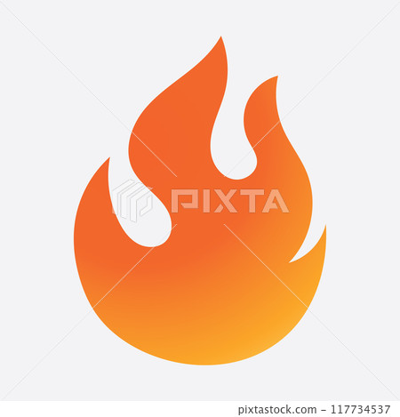 icon logo flame on earth icon logo flame on earth 117734537