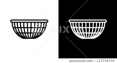 Simple icon set of sieve 117734774