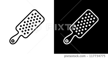 Grater simple icon set Grater simple icon set 117734775