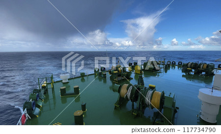 LNG vessel crossing the Ocean 117734790