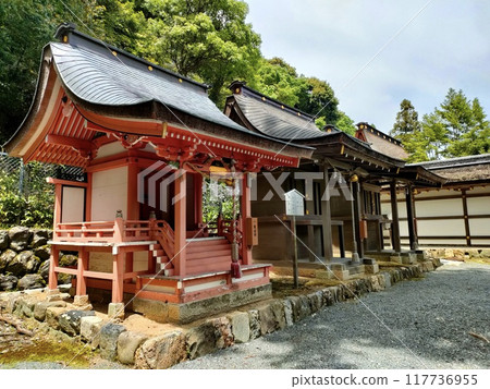 A sub-shrine within the grounds of Matsuo Taisha Shrine A sub-shrine within the grounds of Matsuo Taisha Shrine 117736955