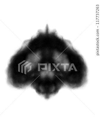 Skull-shaped black smoke 117737263
