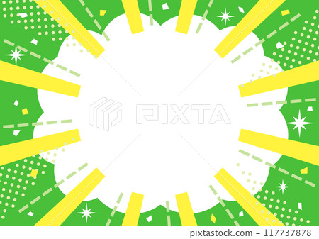 雲形語音氣泡與集中線背景 117737878