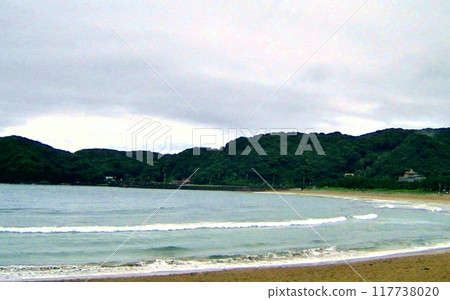南伊豆弓濱海灘的夏末 南伊豆弓濱海灘的夏末 117738020