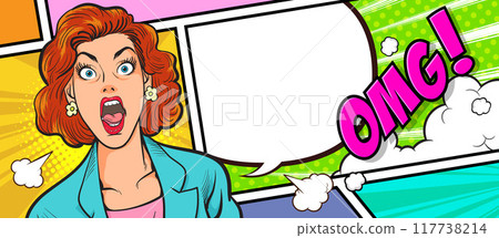 shocking woman surprised on comics page 117738214