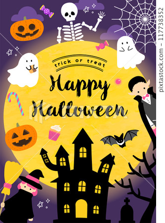 萬聖節背景素材_13 117738352