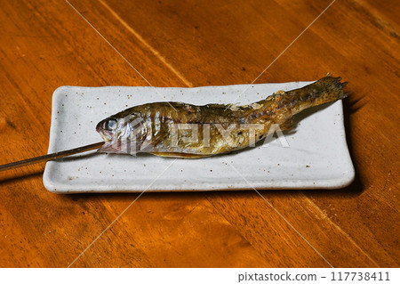 Salt-grilled rainbow trout Salt-grilled rainbow trout 117738411