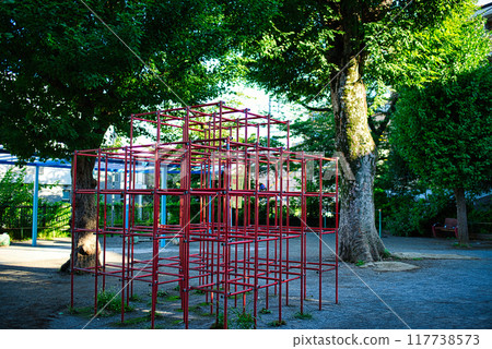 Scenery of the combination playground equipment at Shibuya Ward Uehara Park Scenery of the combination playground equipment at Shibuya Ward Uehara Park 117738573
