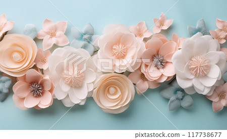 Floral background material (Generative AI) 117738677