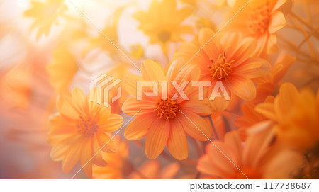 Floral background material (Generative AI) 117738687