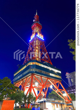 [北海道]札幌電視塔夜景（札幌大通公園） 117738774