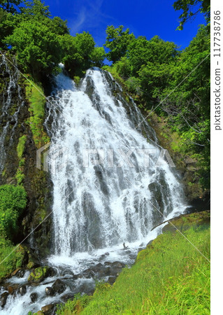 [北海道] 晴天時知床的阿新科欣瀑布 117738786