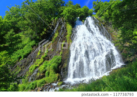 [Hokkaido] Oshinkoshin Falls in Shiretoko on a clear day 117738793