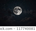 漂浮在夜空的滿月 117740081