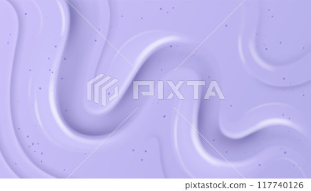 Purple yogurt or soft ice cream surface texture 117740126