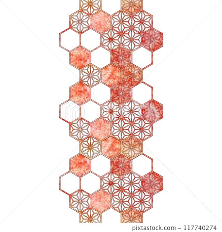 Japanese pattern (hemp leaf) Japanese pattern (hemp leaf) 117740274