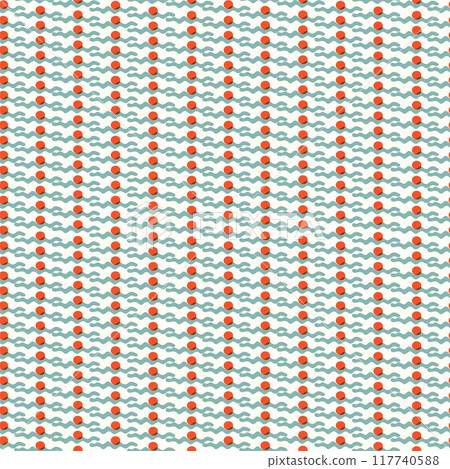 Vector seamless trendy modern brush stokes pattern. Doodle hand drawn waves. Abstract geometric texture Vector seamless trendy modern brush stokes pattern. Doodle hand drawn waves. Abstract geometric texture 117740588