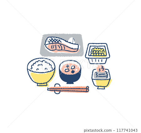 日式早餐/烤魚套餐 117741043