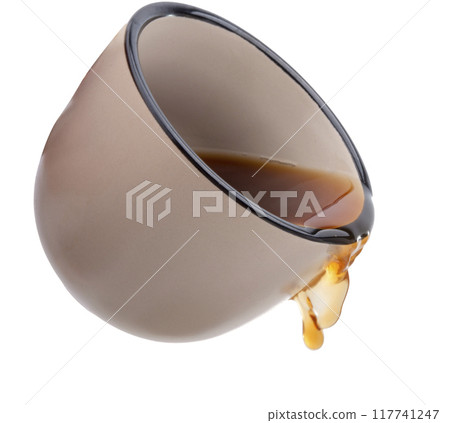 cup of coffee isolated on the white. Good breakfast cup of coffee isolated on the white. Good breakfast 117741247
