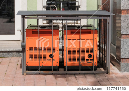 Generator with internal combustion engine. For emergency use of electricity outdoors. Autonomous emergency power supply. 117741560