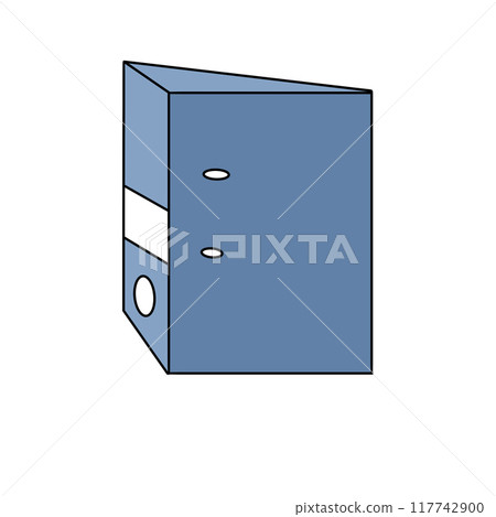 A blue box with a white circle on it A blue box with a white circle on it 117742900