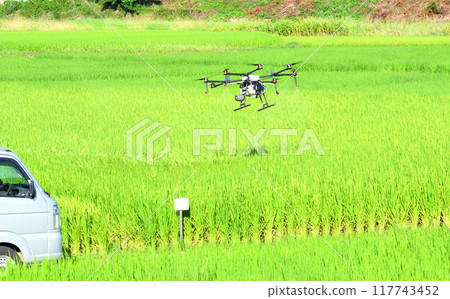 Pesticide spraying by agricultural drones Pesticide spraying by agricultural drones 117743452
