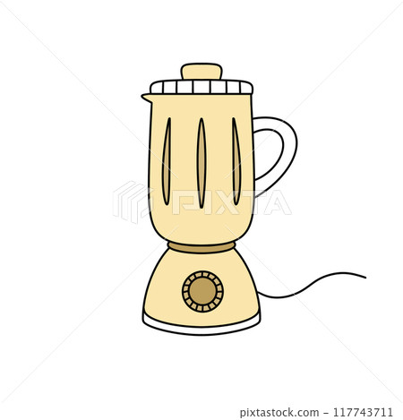 A cartoon blender with a white background 117743711