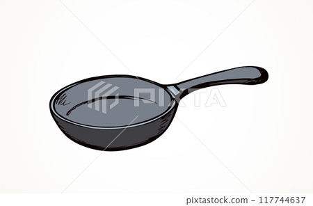 Pan. Vector drawing icon sign 117744637