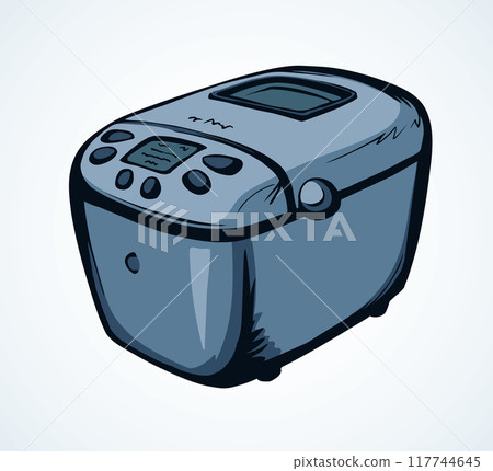 Bread machine. Vector drawing 117744645