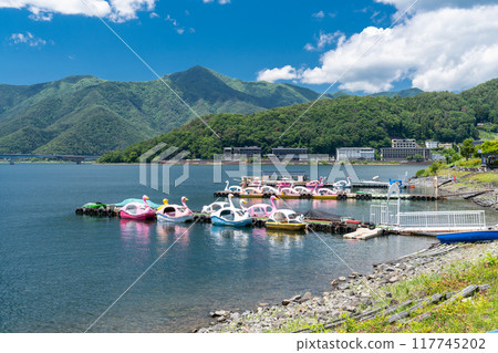 《Yamanashi Prefecture》 Lake Kawaguchi / Lakeside scenery in early summer 《Yamanashi Prefecture》 Lake Kawaguchi / Lakeside scenery in early summer 117745202