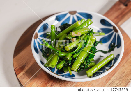 Stir-fried water spinach Stir-fried water spinach 117745259