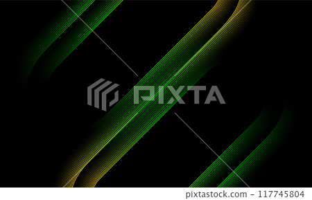 Green orange minimal glowing lines abstract futuristic tech background Green orange minimal glowing lines abstract futuristic tech background 117745804
