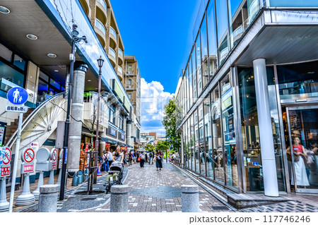 東京調布市仙川站的城市景觀 117746246