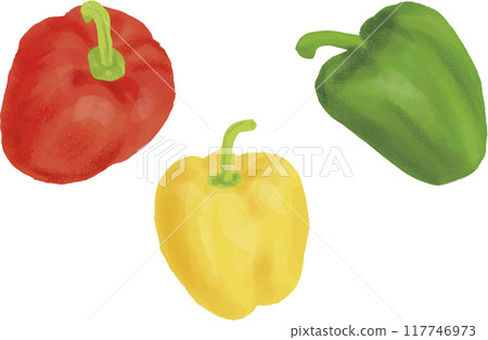 Fresh paprika watercolor 117746973