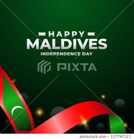 Maldives Independence day design illustration collection 117747121