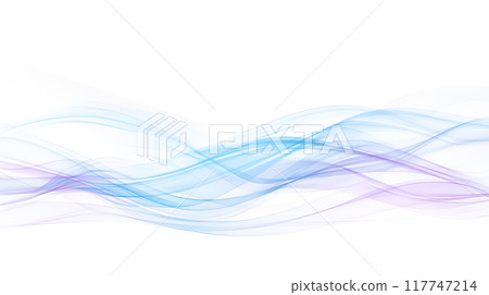 美麗的藍色和紫色漸層波浪圖案背景 美麗的藍色和紫色漸層波浪圖案背景 117747214