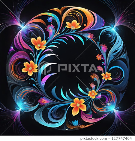 The image of a fractal illustration. Infinite Intricacy: The Art of Fractal Patterns The image of a fractal illustration. Infinite Intricacy: The Art of Fractal Patterns 117747404