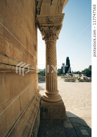 Basilica of the Transfiguration at the mount Tabor (Har Tavor), Israel 117747568